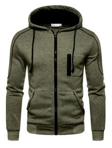 Chaqueta con capucha y cremallera completa para hombre, bolsillo liso con capucha, deportes al aire libre, deportes diarios, estampado en caliente, sudaderas informales básicas de diseñador - Product Image 4