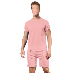 Diseño superventas conjuntos de verano para hombres desgaste de los hombres conjunto informal de verano al por mayor personalizado 2025 nuevo diseño único servicio OEM tejido informal - Product Image 2