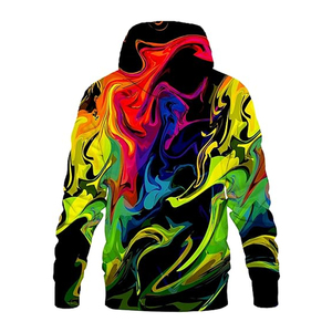 Sweat-shirts à capuche unisexes personnalisés de haute qualité, style streetwear décontracté, hiver, sublimation, 100% polyester, respirant - Product Image 2