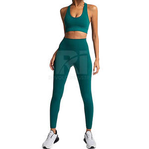 Ensemble de yoga pour femmes de haute qualité le plus vendu dernier style avec motif solide et logo avant Offre Spéciale de gros pour adultes - Product Image 1
