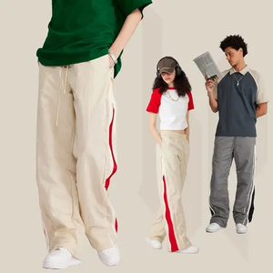 Pantalon de survêtement évasé à capuche en coton brut unisexe personnalisé 3D pour survêtement à imprimé bouffant - Product Image 5