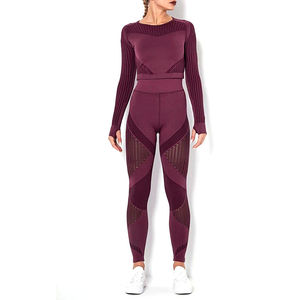 Ensemble de yoga pour femmes sur mesure, motif uni, vêtements de sport, tailles plus, ensembles d'entraînement, vente en gros, disponibilité en vrac, vêtements de sport pour femmes - Product Image 3