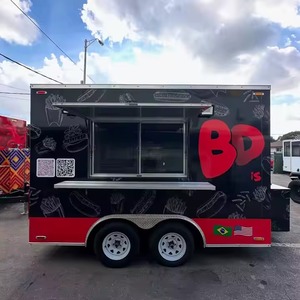 Food Truck mobile entièrement équipé à vendre Café-bar de rue et remorque de restauration rapide pour le snack et la restauration automatique - Product Image 4