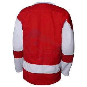 Maillot de hockey sur glace pour hommes, manches longues, à enfiler, en tissu polyester respirant - Product Image 3