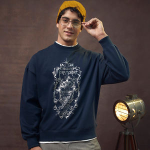 เสื้อสเวตเชิ้ตคอกลมผ้าฝ้าย 100% พิมพ์ลายโลโก้ตามสั่ง ทรงปกติสำหรับผู้ชาย ไซส์ XS ผ้าฟลีซสำหรับฤดูหนาว ลายพิมพ์แบบนูน 3 มิติ - Product Image 2