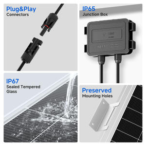 Kit de panneaux solaires monocristallins de type N 12V 200W haute performance, efficacité de 22%, garantie de 25 ans pour toiture résidentielle - Product Image 5