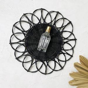 Placas de carga negras para eventos de boda, manteles individuales de ratán con colores personalizables y logotipo - Product Image 5