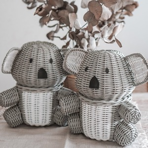 Panier de rangement en rotin naturel multifonctionnel moderne et écologique Koala - Product Image 1