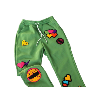 Pantalon de survêtement surdimensionné avec logo personnalisé Pantalon de survêtement baggy à jambes larges de haute qualité Pantalon lourd pour homme de grande taille Pantalon de survêtement uni de base - Product Image 2