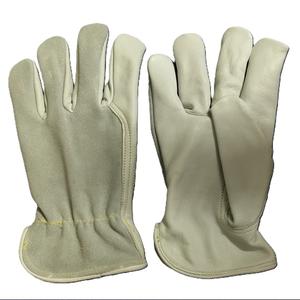 Keystone Gants de sécurité industrielle Gants de travail en cuir Doublure en coton Buffalo Split Front Grain Chaleur Respirant Anti-Vibration - Product Image 1