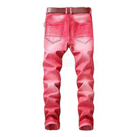 Vente en ligne Meilleur style Jeans solides 100% coton légers personnalisés de haute qualité pour hommes