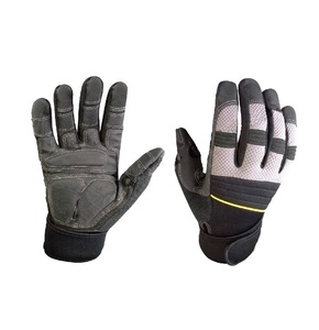 2022 Mécanique Anti-vibe Plein Doigt Rembourrage Paume Poignet Wrap Gants Anti-vibration Gants De Travail Usage Général Gants De Travail PK - Product Image 2