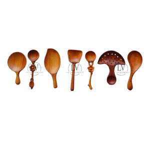 Différentes formes accrocheuses meilleur prix cuillère en bois artisanat cuillère naturelle pour ensemble d'ustensiles de cuisine du Vietnam grossiste - Product Image 2