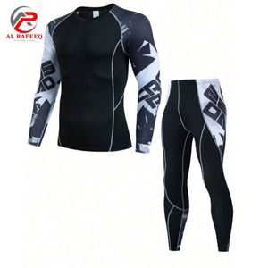 Trajes de Compresión para Hombre de Tela Transpirable Hechos a Medida, Ropa de Compresión sin Costuras de Nueva Llegada, Conjunto para Hombre para Correr - Product Image 1