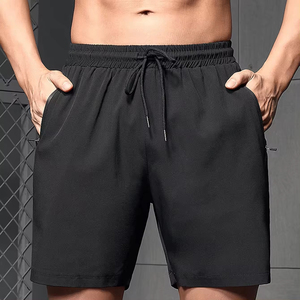 Short de bain pour homme à taille élastique personnalisée avec cordon de serrage, course à pied, 100% polyester, imperméable, anti-froissement, style streetwear - Product Image 6