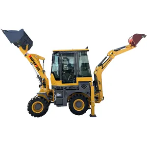 MR15-10 mesin pemuat roda Mini serbaguna 1.0Ton Backhoe Loader konstruksi baru hidrolik