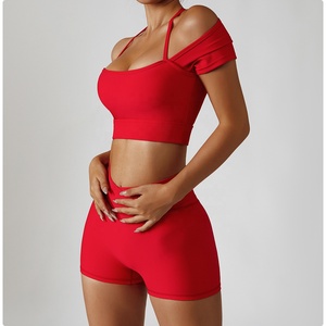 ชุดออกกำลังกายไร้รอยต่อสำหรับผู้หญิง ชุดกีฬา ชุดฟิตเนส ชุดโยคะ สปอร์ตบรา ชุดฟิตเนสโยคะ - Product Image 2