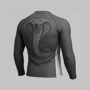 Sublimación Jiu Jitsu Rash Guard Camisa de compresión Tela elástica suave Ropa deportiva Jiu Jitsu Equipment Manufacturing Company - Product Image 2