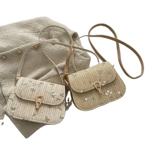 Bolsos de Paja Elegantes Multicolores de Primera Calidad para la Playa, Bolsos de Hombro de Paja Personalizados para Mujer, Productos al por Mayor - Product Image 1