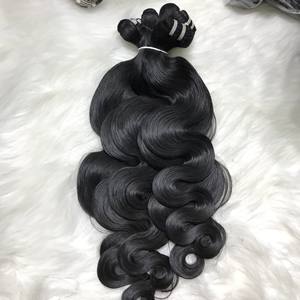 Vente en gros Extensions de cheveux ondulés 100% corps vierge d'origine vietnamienne VQ Machine de haute qualité Double trame toutes les couleurs adaptées - Product Image 3