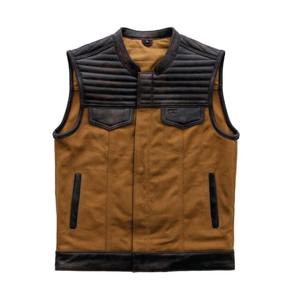Nouveau gilet de moto en cuir professionnel pour hommes, veste de motard, gilets et gilets pour hommes - Product Image 6