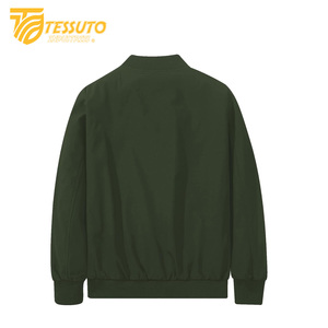 Blouson aviateur zippé léger et extensible de coupe décontractée pour homme - Product Image 4