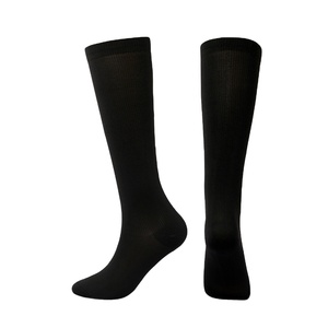 Calcetines Deportivos Antiolor de Material Nuevo 2025, Calcetines de Compresión hasta la Rodilla con Logotipo Jacquard, Calcetines de Compresión hasta la Rodilla de Punto de Cobre - Product Image 2