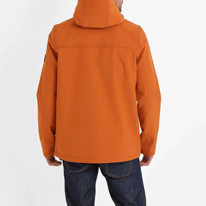 Veste Softshell Streetwear à logo personnalisé pour hommes Vestes d'extérieur imperméables en nylon avec coupe-vent Softshell à logo pour hommes - Product Image 4