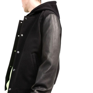 Custom Logo <b>Wool</b> Chenille Embroidery Baseball Letterman Jackets Men Vintage Varsity Waterproof Reversible Eco-Friendly Gothic - Product Image 3