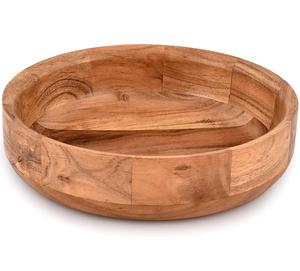 Plateau de service de collation en bois d'acacia fantaisie de qualité supérieure beau plateau de fruits secs en bois d'acacia pour la Table de salle à manger de cuisine - Product Image 5