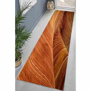 Alfombra con Estampado de Paisaje Desértico - Diseño Inspirado en la Geología para Decoración del Hogar, Alfombra Suave No Tejida - Product Image 4