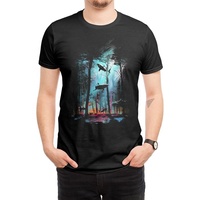 Nouveau T-shirt promotionnel à manches courtes pour homme en coton peigné 100% filé à l'anneau, tricoté, imprimé sur mesure, anti-boulochage, écologique