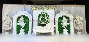 Paneles de Fibra Blancos Clásicos para Decoración de Escenarios, Paneles de Fondo de Fibra Personalizables, Marcos de Fondo de Fibra de Lujo, Decoración Georgia - Product Image 3