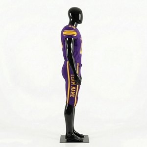 Conjunto de Uniforme de Fútbol Americano Personalizado, Camisetas de Equipo Sublimadas, Malla Transpirable de Poliéster, Cuello en V, Cintura Elástica con Cordón - Product Image 4