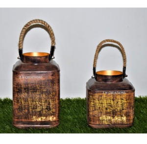 Farol colgante de Metal para decoración de jardín, farol colgante de Metal para decoración de casa de campo al aire libre, artesanal, Vintage, gran oferta - Product Image 2
