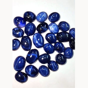 27 piezas de zafiro de estrella de Lindy natural 11mm a 14mm cabujón ovalado 185 Cts lote Iroc ventas zafiro ovalado suelto cabina de piedras preciosas - Product Image 5