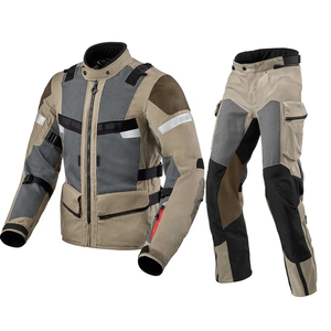 Combinaison de moto en cuir imprimé imperméable coupe-vent ignifuge, pantalon et veste de moto textile, combinaison de course de moto - Product Image 1