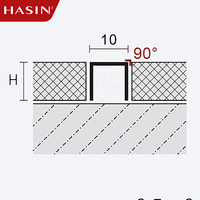 Bandes de transition en acier inoxydable doré en forme de U modernes, vente en gros d'usine, bordures de carrelage pour la décoration des sols pour les hôpitaux