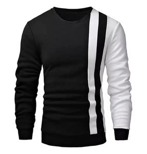 Ropa personalizada para hombre, sudadera de algodón con cuello redondo, logotipo en blanco, comodidad cálida, alta calidad, venta al por mayor, sudadera con estampado de peso ligero - Product Image 1