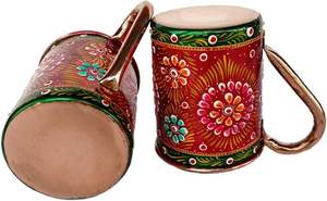 Tazas de cobre lujosas de HF Crafts, opción de regalo única de Metal diseñada con arte personalizado, táctil personalizado, respetuoso con el medio ambiente - Product Image 5