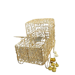 Panier de rangement en métal fait à la main avec logo imprimé, panier moderne de styliste - Product Image 5