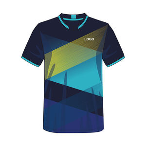 Camiseta Deportiva de Poliéster de Talla Grande, Personalizada con Logotipo Sublimado, de Alta Calidad, Tejida, Transpirable, Elástica, de Secado Rápido, para Entrenamiento Muscular - Product Image 1