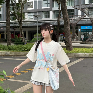 Camiseta de algodón preencogida unisex de 260gsm, bordada, hecha en Vietnam, estilo extragrande, longitud corta, cuadrada, de talla grande, para adolescentes - Product Image 6