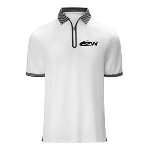 Camiseta de Golf Casual para Hombre con Logotipo Personalizado, Impresión Serigráfica, Tejido de Punto, Secado Rápido, Transpirable y Suave, Tallas Grandes - Product Image 1