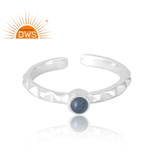 Anillo de piedras preciosas de cianita Natural de Plata de Ley 925 más vendido, joyería personalizada para mujer, regalo para ella - Product Image 3