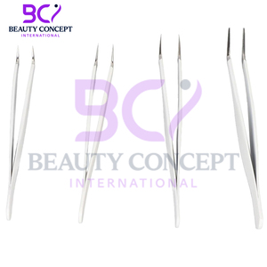 High Hardness Stainless Steel Eyelash Extension Tweezers Kit With <b>Box</b> for Salon Premium Quality Eyelash Grafted Tweezers - Product Image 5