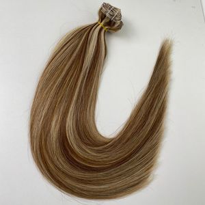 26-Inch Raw Virgin Remy Hair Extensions Double Drawn <b>Piano</b> Color Straight Weave High Quality for All Colors - Product Image 1