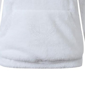 Mujeres Sherpa Fleece sudadera invierno cálido media cremallera logotipo personalizado Casual venta al por mayor Sherpa Fleece sudaderas - Product Image 5