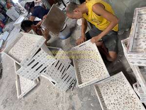 Vente en gros Plateaux en nacre fabriqués à la main Capiz Shell Plateaux de service pour la décoration intérieure de luxe - Product Image 6