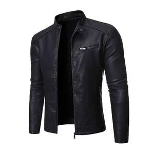 Diseñe sus propias chaquetas de cuero a la moda Chaqueta de cuero de alta calidad para hombre al mejor precio Chaqueta de cuero de manga larga - Product Image 5